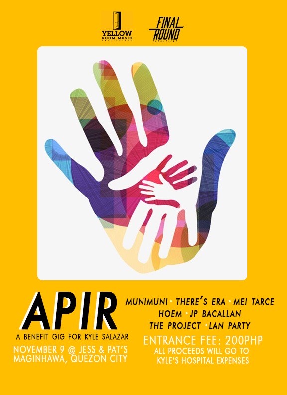 Yellow Room x Final Round Promotions: Apir: A benefit gig for Kyle Salazar