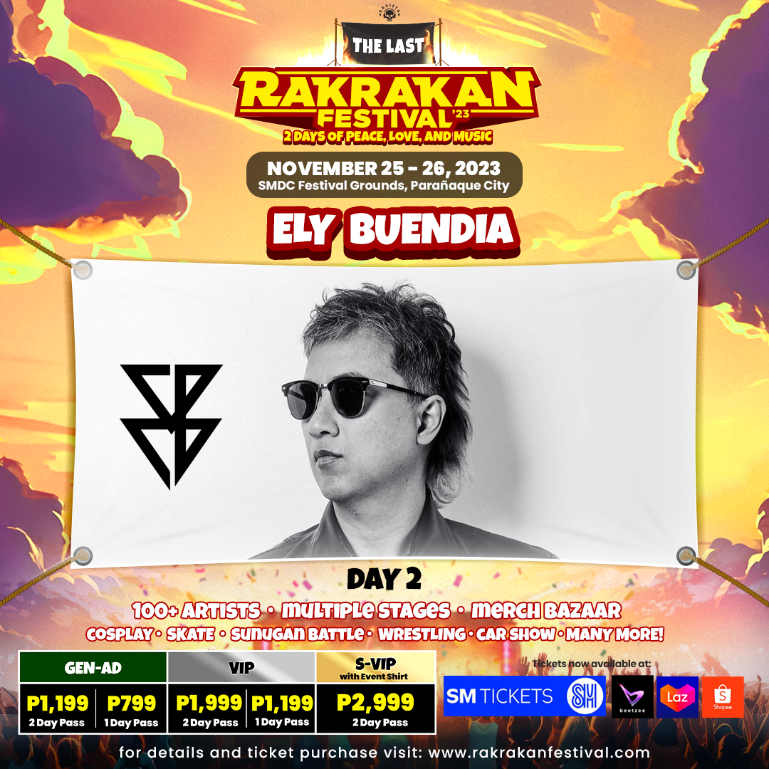 Rakrakan Festival releases final lineup (170+ Bands) with Ely Buendia